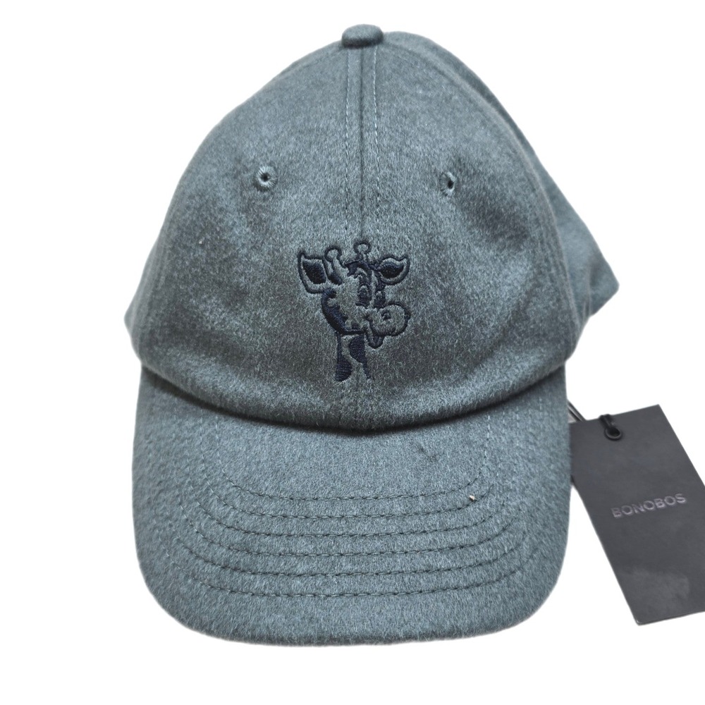 Bonobos Geoffrey Wool Hat Baseball Cap Mens OS Goblin Blue‎ 100% Wool $60 NEW